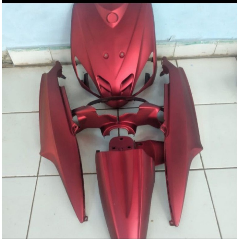 cover Body Mio semeli merah doff