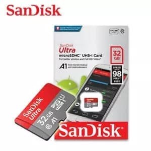 SanDisk Ultra MicroSD 32GB A1 98Mbps microSDHC UHS-1 micro sd A1