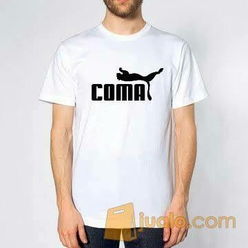 KAOS BAJU PRIA WANITA COMA KAOS PLESETAN LUCU PUMA COMBED 30S/COD