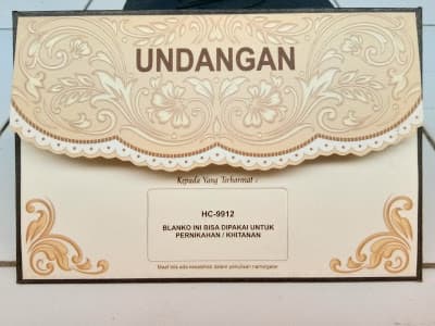 Undangan Pernikahan mewah semi hardcover