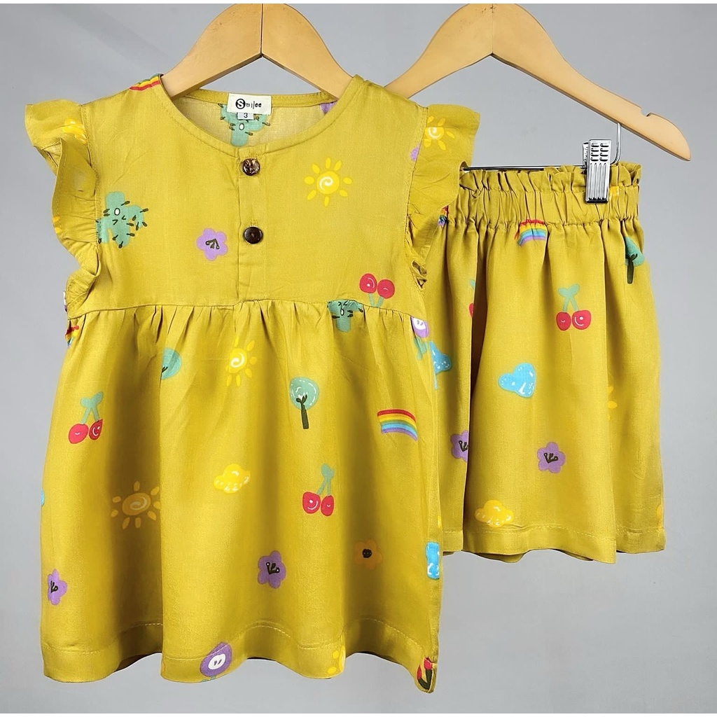 PROMO 7.7 Baju Anak Setelan Sakura Original Rayon Super Premium SMILEE Pakaian Anak Perempuan Termurah Terlaris Best Seller PART 2