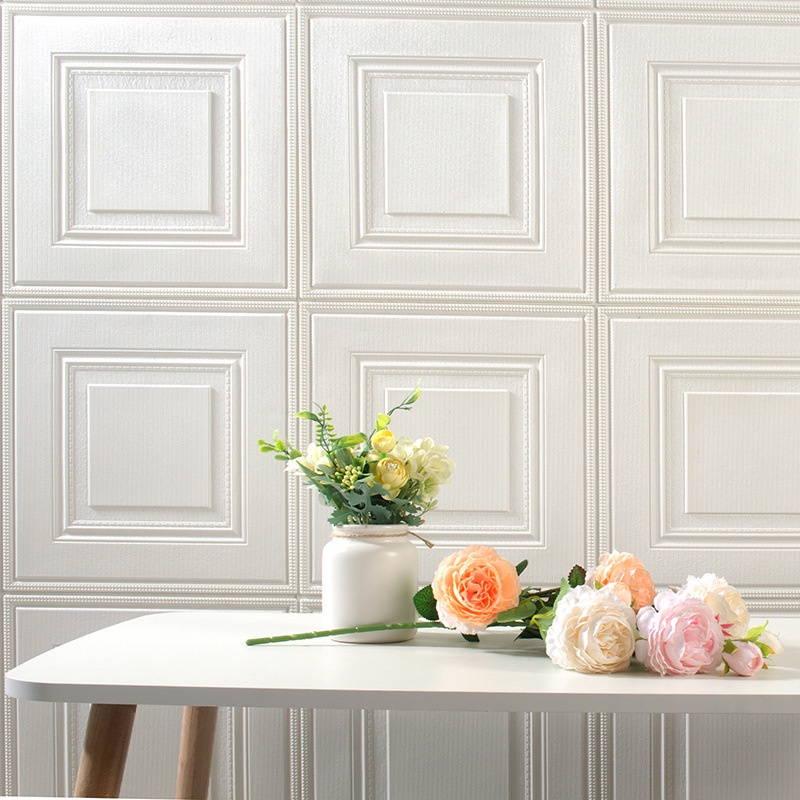 FAST DELIVERY Paus Biru - Wallpaper 3D FOAM / Wallpaper Dinding 3D Motif Kotak/Wallfoam Kotak 4MM