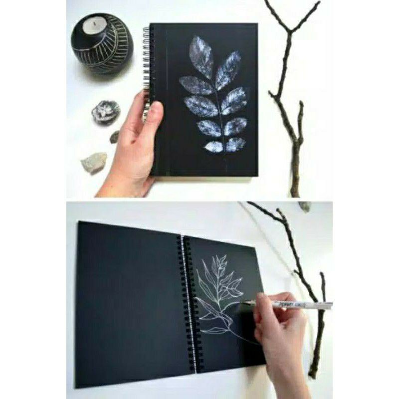 

SKETCHBOOK HITAM / NOTEBOOK POLOS / SKETCH BOOK HITAM A5 /NOTE