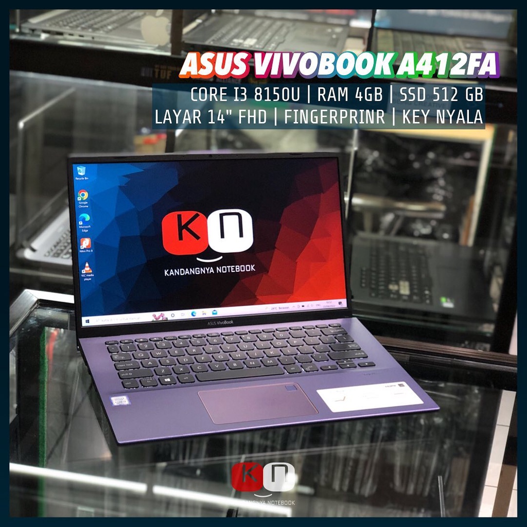 Asus Vivobook A412FA i3 8145U RAM 4GB SSD 512 Layar 14" FHD