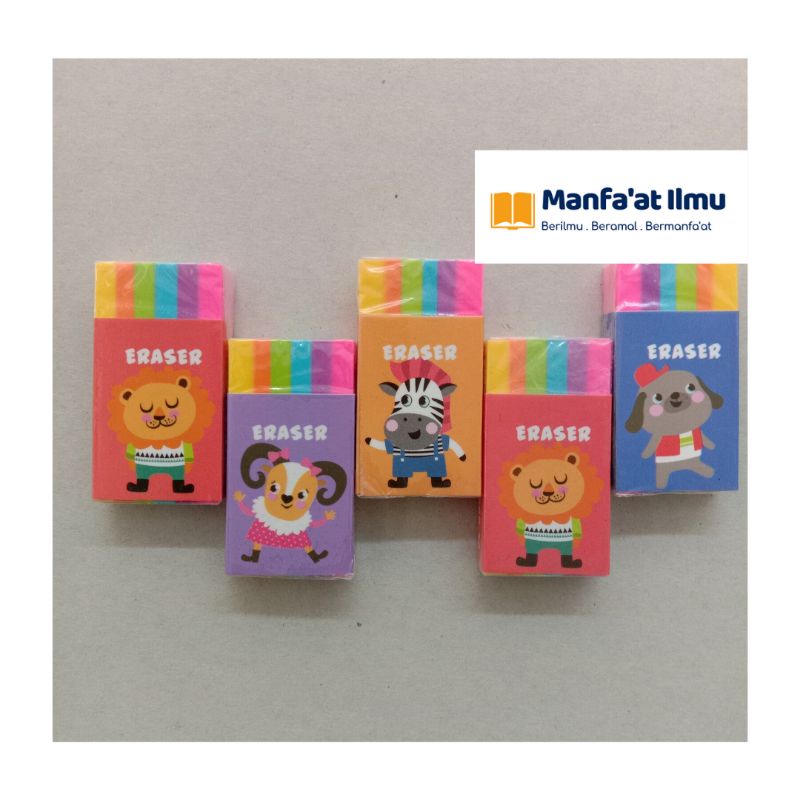 

Penghapus Pensil Handy Bahan Karet Lapis Motif Pelangi