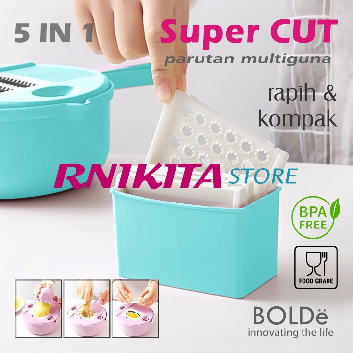 BOLDe SLICER OVAL - Super Cut Serutan Multifungsi