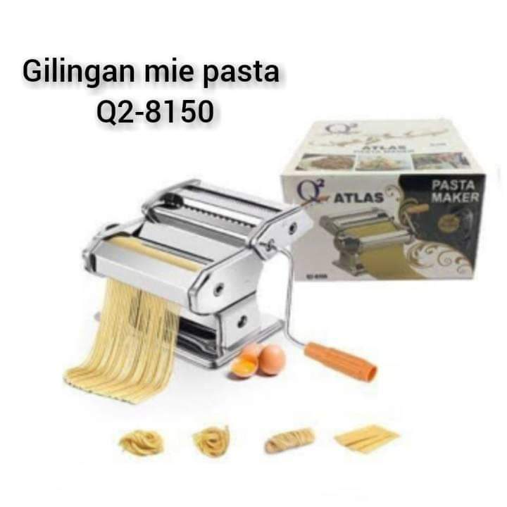 GILINGAN MIE Q2 8150 ATLAS ORIGINAL PASTA MAKER Q2 ATLAS GILINGAN MIE KULIT MOLEN / PASTA MAKER ATLAS ALAT PEMBUAT MIE DAN PASTA Q2-8150