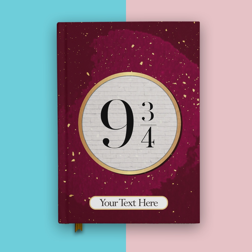 

Notebook Buku Tulis Harry Potter Hogwarts Express Peron 9 3/4 Jurnal Agenda Diary Custom Nama Hardcover