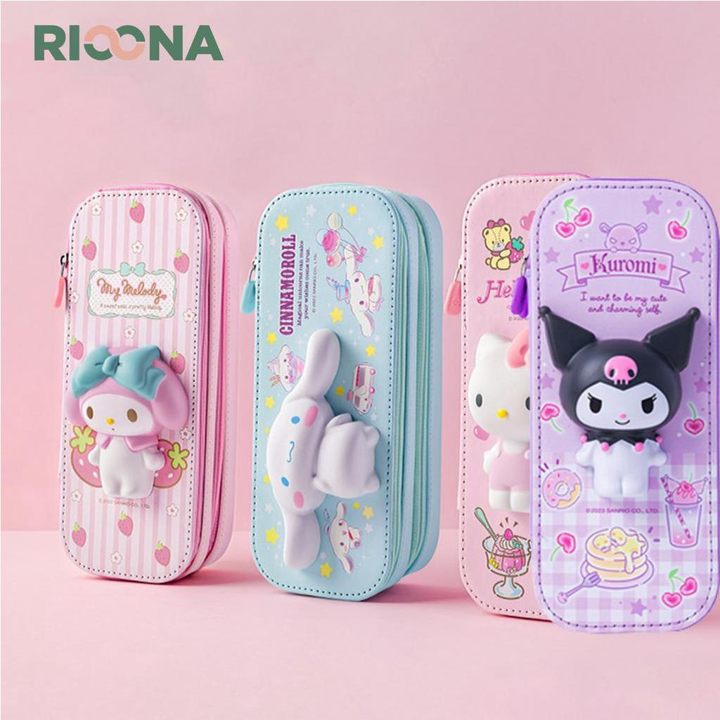 

KODE S55H Tempat Pensil Squishy Sanrio Dua Susun Pen Holder Squishy Double Decker