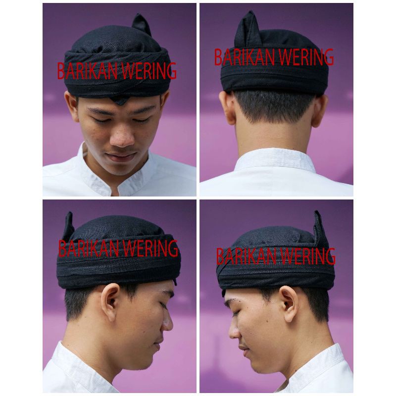 blangkon iket bendo udeng peci topi tradisional khas sunda jaya parakosa Hitam