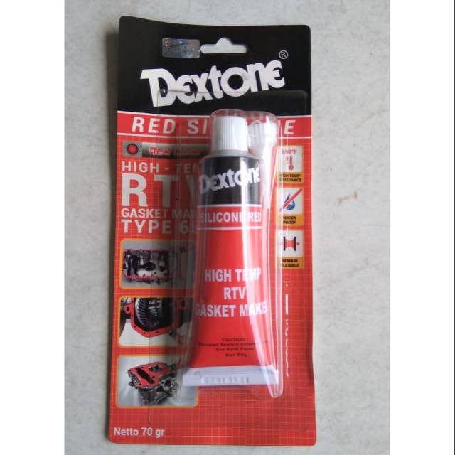 

Lem Dextone RTV Red Silicone 70 gram High Temperature