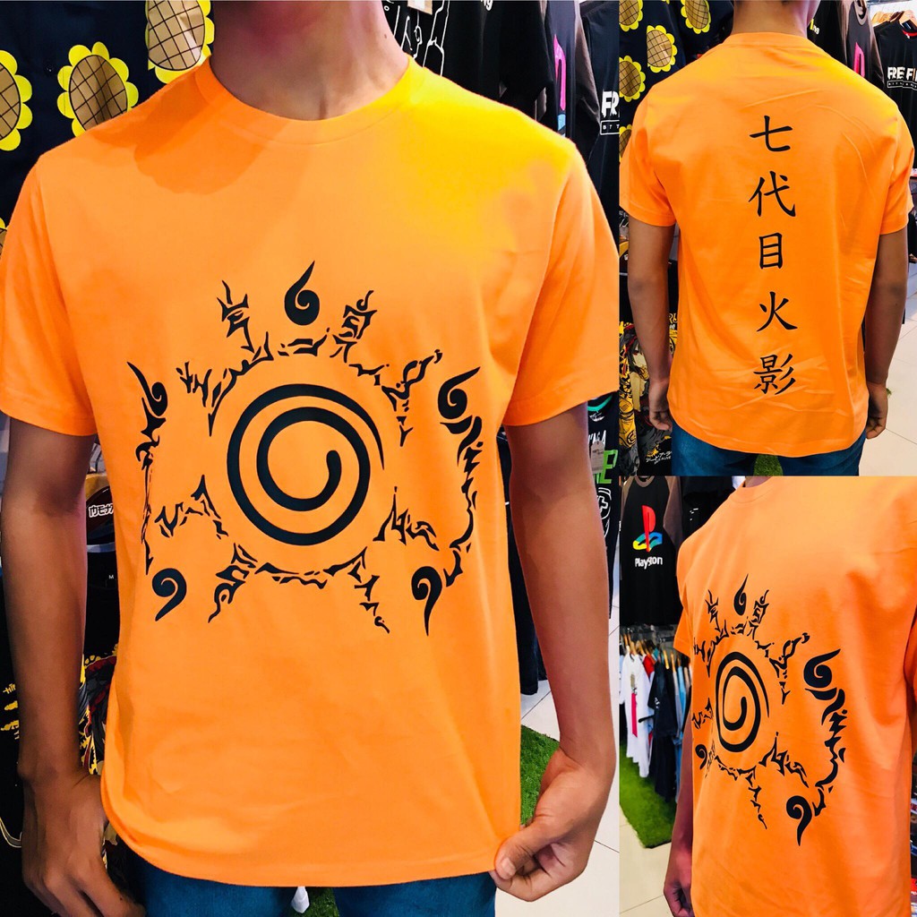 Kaos Kyubi Seal Orange Naruto Uzumaki Manga Anime