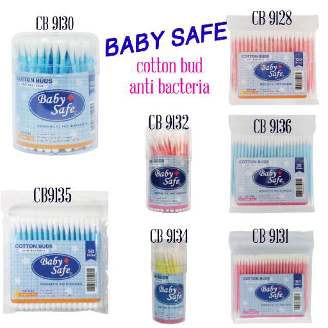 Baby Safe Cotton Buds Anti Bacteria