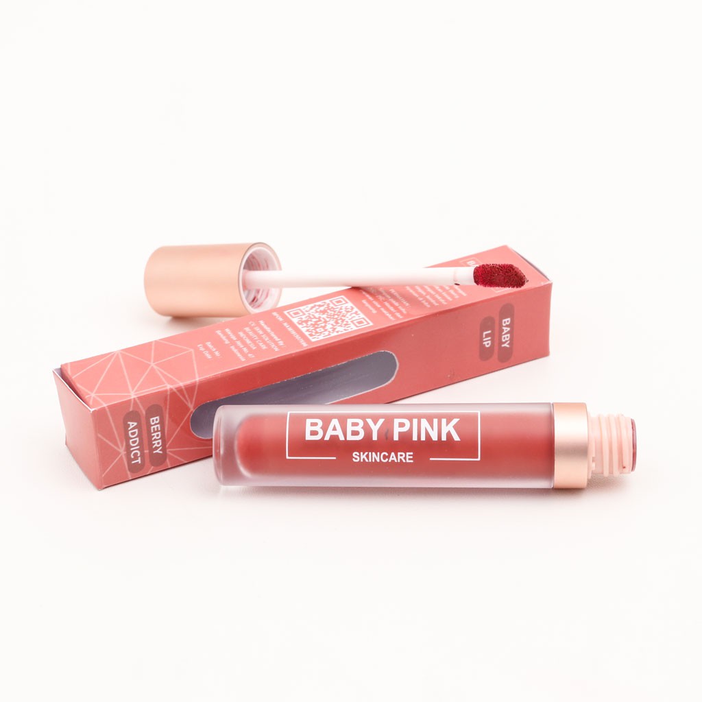 Baby Pink Brightening Toner &amp; Baby Lip Berry Addict Baby Pink Skincare Aman Original BPOM
