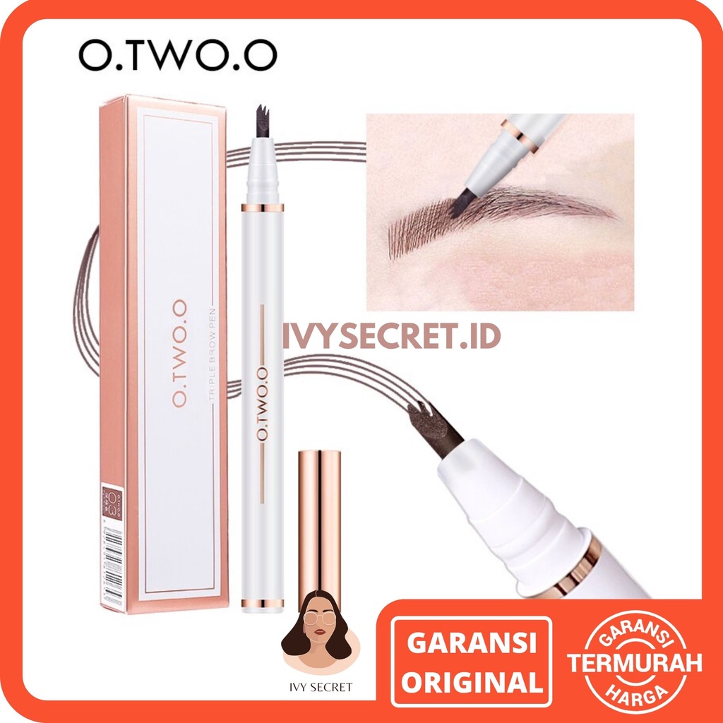 O.Two.O Eyebrow Triple Brow Pen O.Two.O Eyebrow OTwoO  Eyebrow  O Two O Pensil Alis OTwoO Eyebrow Pencil O.Two.O 1013