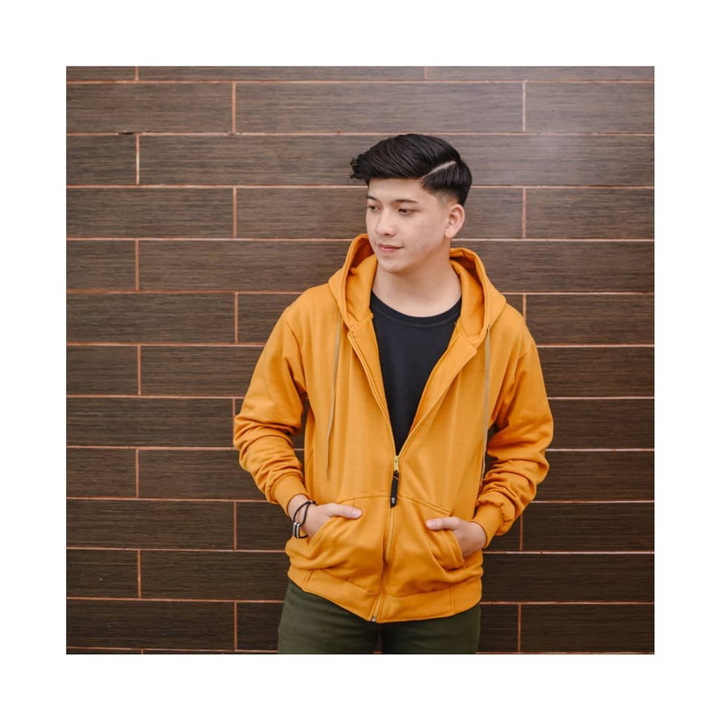 Sonya Zipper || Sony Zipper Hoodie  Wanita Pria-soni mustard
