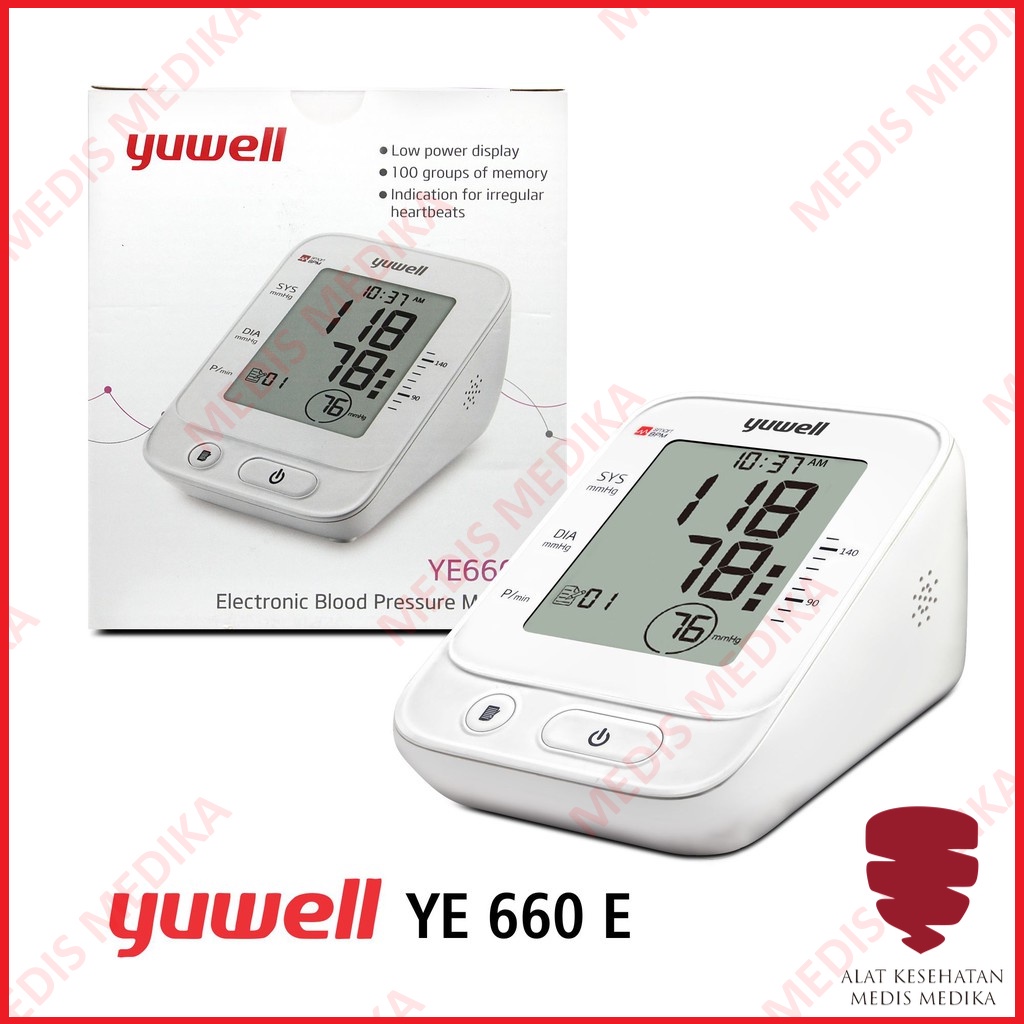 Yuwell YE660E Tensimeter Alat Ukur Cek Tekanan Darah Tensi Digital