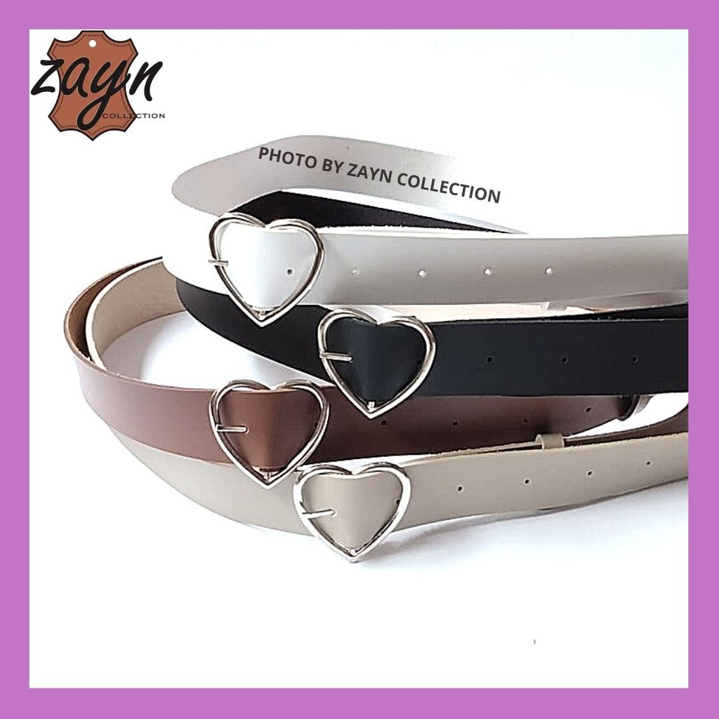 Ikat Pinggang  Ring Belt Wanita Korea Kepala Model Love Kekinian