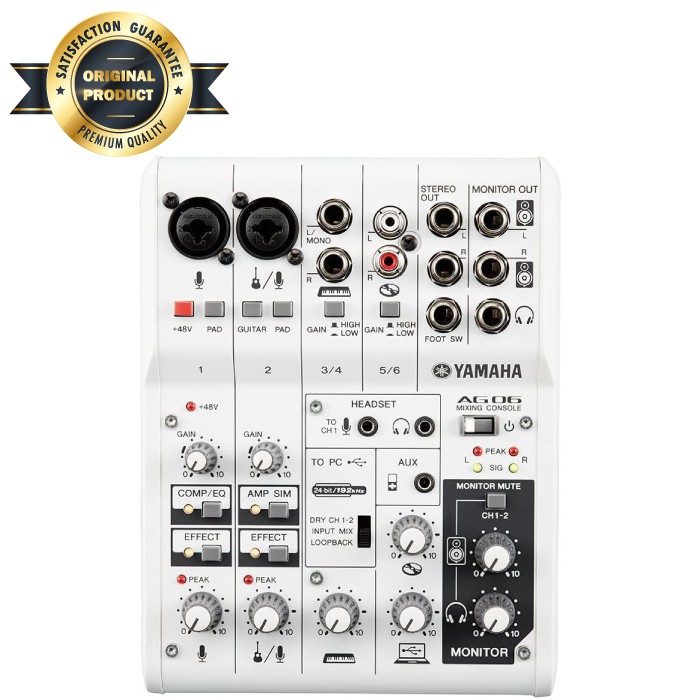 Yamaha AG06  AG-06 AG 06 Mixer and USB Interface Recording 6 Channel Original