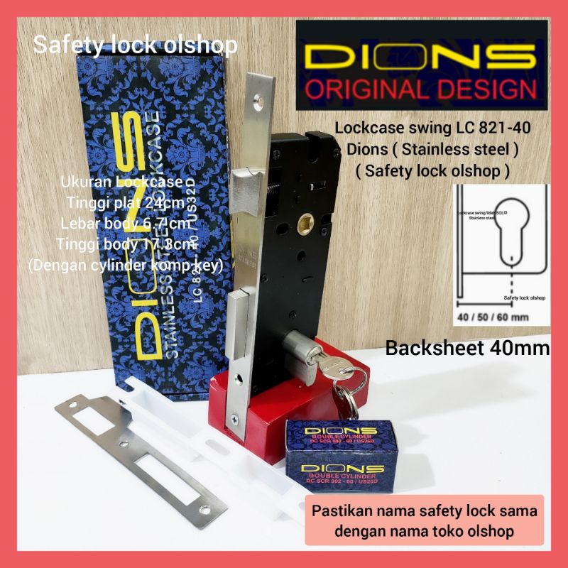 Lockcase swing LC 821-40 Dions