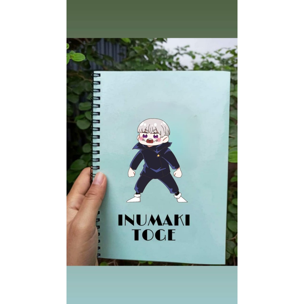 

Notebook Jujutsu Kaisen INUMAKI TOGE Custom Pink/Blue/Green