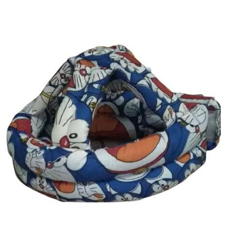 Topi Anti Benturan Topi Bayi Topi Anak Topi Balita Helm Anak Baby Head Protector Safety Helmet-Blue Doraemon