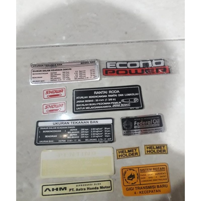 STIKER PELENGKAP HONDA ASTREA GRAND SET STIKER DETAIL HONDA GRAND