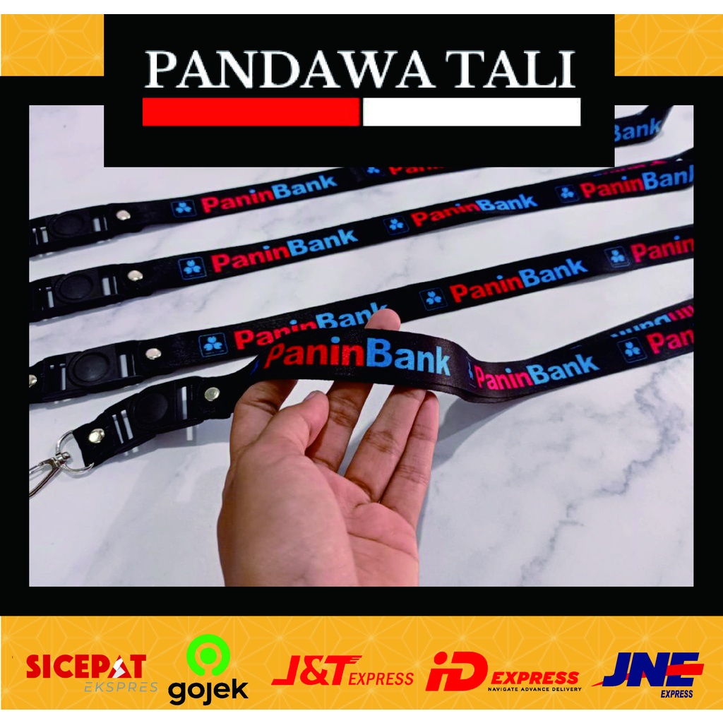 

Lanyard Bank Panin Hitam / Lanyard Printing Custom Pandawa Tali Surabaya ptr