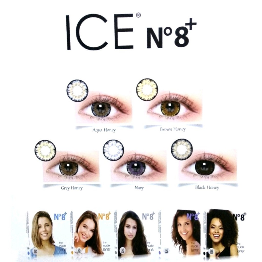 ❤ RATU ❤ Softlens Ice N8+ Normal | Soflens Ice N8+ Big Eyes Dia 16mm