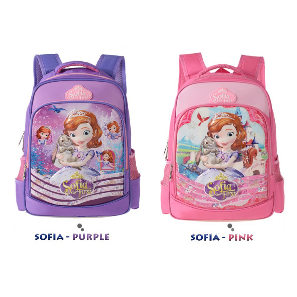 (RK)Tas Anak SD Anak Perempuan 3D Karakter Princess Sofia/ Tas Backpack Sekolah Anak Cewek
