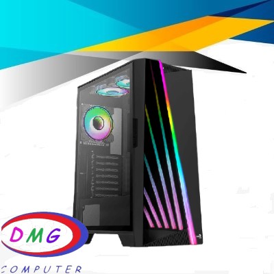 Aerocool Mirage Tempered Glass Mid-Tower Gaming Case - Black