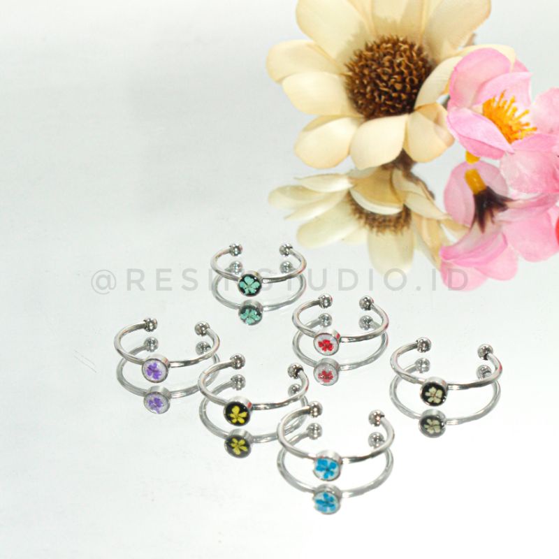 Cincin Korea Estetik - Aesthetic Resin Ring Korean Style "Layla"
