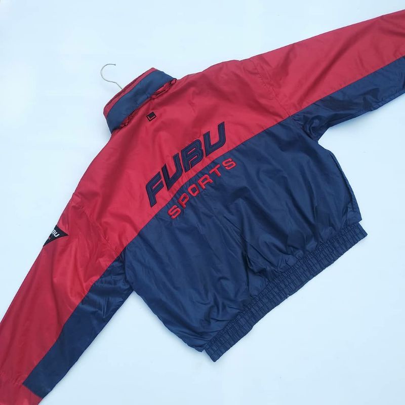 JAKET BEKAS WINDBREAKER VINTAGE FUBU SPORTS JAKET MOTOR PRELOVED JACKET ORIGINAL SECOND BORONGAN