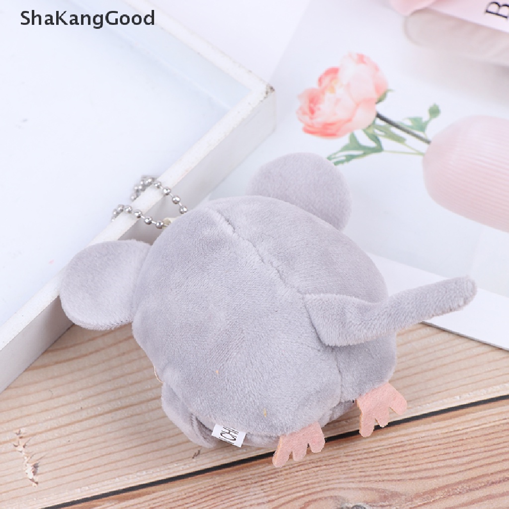 Skid Gantungan Kunci Boneka Tikus Bahan Plush Ukuran 8CM Untuk Hadiah Tahun Baru