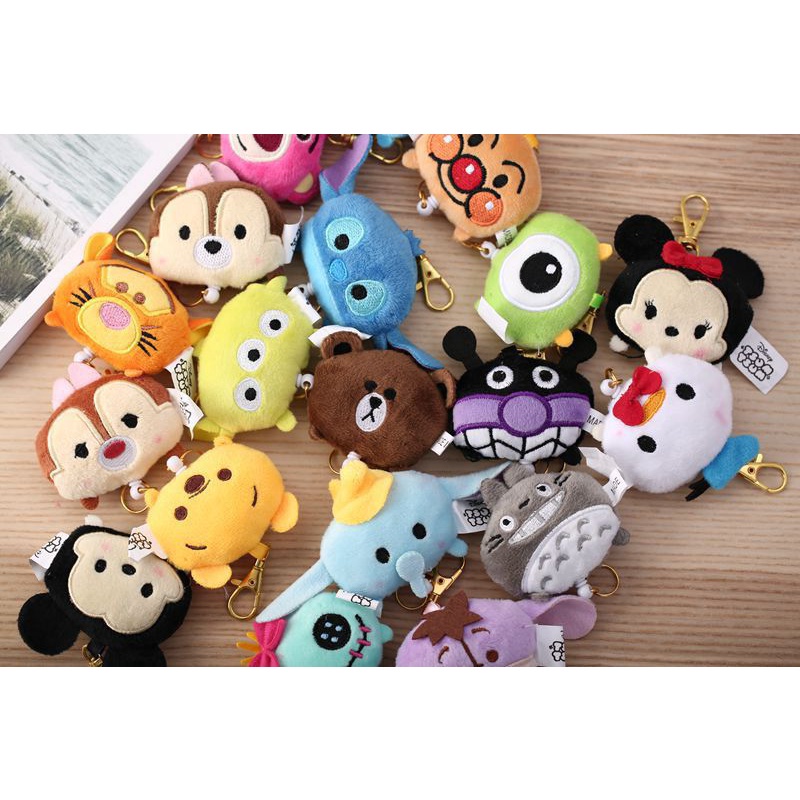 GANTUNGAN KUNCI KEYCHAIN STITCH LOTSO SULLEY DUMBO WINNIE THE POOH EEYORE DAISY DUCK SCRUMP MICKEY MINNIE MOUSE CHIP DALE IMPOR KARAKTER LUCU