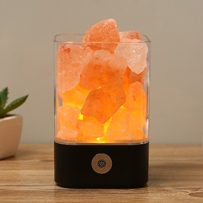 Lampu Tidur LED Crystal Salt Lamp of Himalaya Lava Lamp - Termurah