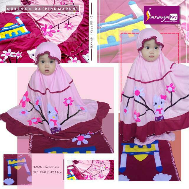 MUKENA SANAYA KIDS COUPLE // MUKENA IBU DAN ANAK // MUKENA KAOS // MUKENA COUPLE