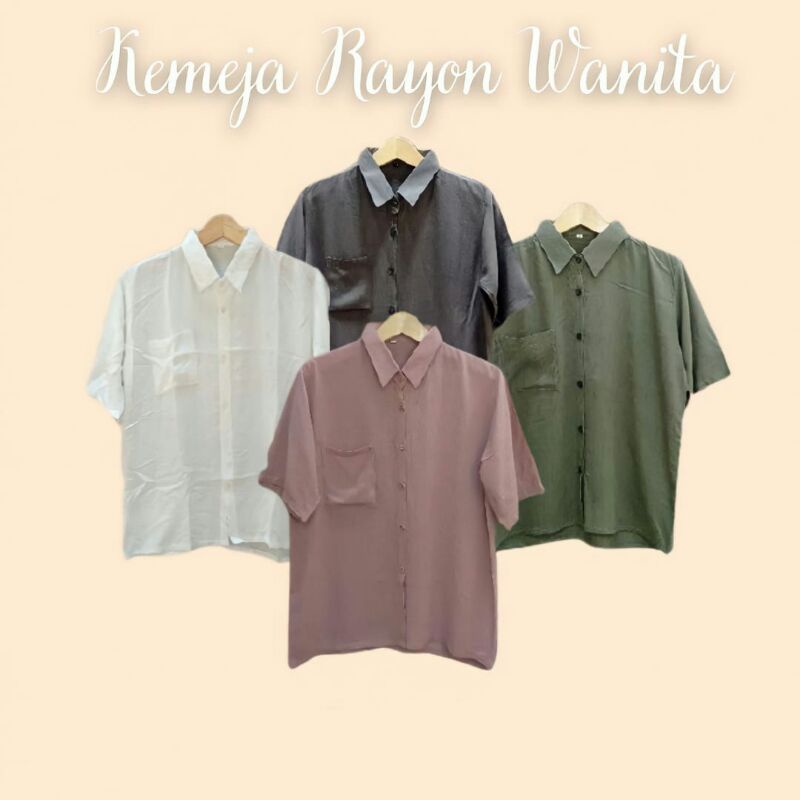 KEMEJA WANITA PENDEK KEMEJA LENGAN PENDEK WANITA KEMEJA WANITA LENGAN PENDEK BLOUSE LENGAN PENDEK KE