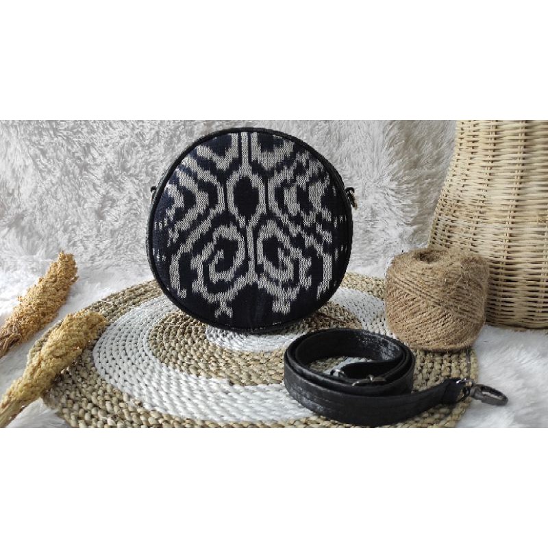 TAS SLEMPANG BAHAN TENUN ETNIK MOTIF NUSANTARA *TENUN TROSO JEPARA*