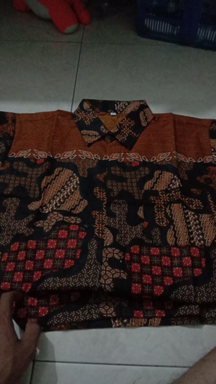 Kemeja Batik Pria Lengan Panjang Size M L Xl Xxl Bswart