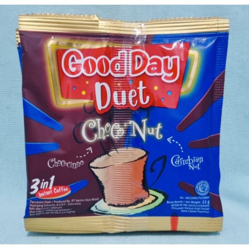 

GOOD DAY DUET CHOCO'NUT 1 Sachet 22gr