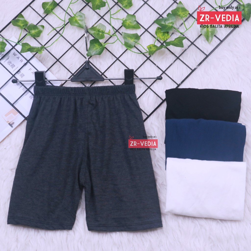 Celana Pendek Short Anak uk TK &amp; SD 3-12 Tahun / Pants POLOS Dalaman Ketat Rok Anak Perempuan