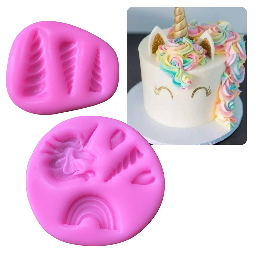 Fondant Molds unicorn Silicone fondant icing Moulds Cake