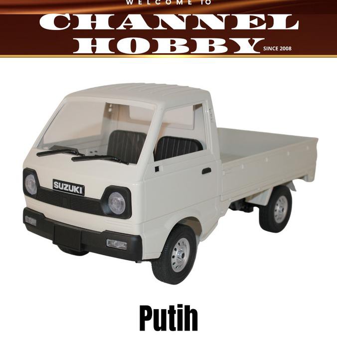 WPL D12 RC Car 1/10 / D12 Rc Drift Suzuki Carry Pickup / Mobil Remote - Putih