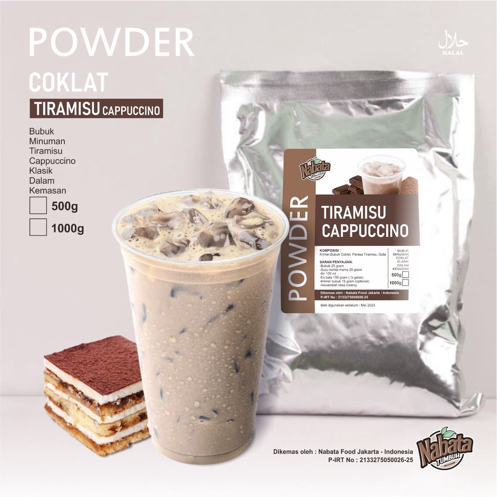 

Bubuk Minuman Tiramisu Cappucino 1kg