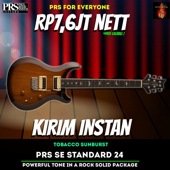 {AudioStore} PRS SE Standard 24 *new* Sunburst 2020 Electric guitar Berkualitas