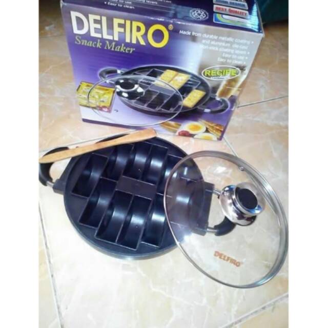 CETAKAN PUKIS KUE PANCONG TEPLON MERK DELFIRO SNACK MAKER