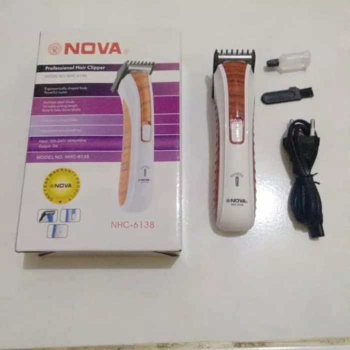 CUKUR RAMBUT CHARGE / CUKUR JENGGOT NOVA NHC 6138 HAIR CLIPPER