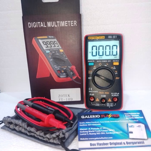 MULTITESTER/MULTIMETER/AVO METER DIGITAL ZOTEK ZT-109
