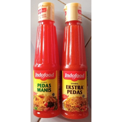 Kecap Indofood Manis 520 ML/ Saos Sambal Indofood ekstra pedas / Pedas Manis 135ml Saus